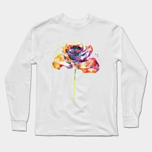 Colorful Rose Long Sleeve T-Shirt